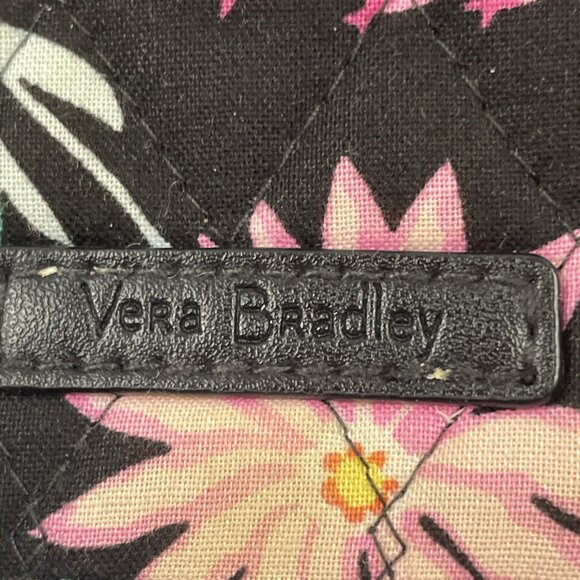 Vera Bradley QuiltedCrossbody RFID Wallet Purse Bag Card Slots Floral Dual Zip - Picture 6 of 15